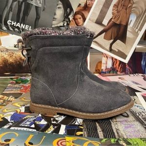 Cat & Jack Girls Gray Riding Boots- Size 12